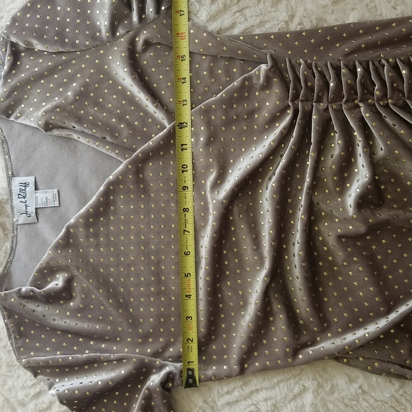 Joseph Ribkoff Studded Velour Side Cinched Dress Size 10 - Picture 12 of 16